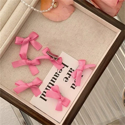 6Pcs/lot    Bowknot Hair Clip Fashion Sweet Ballet Cute Girl Barrettes  Lace Hairpin Girls Hair Accessories