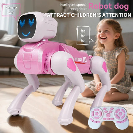 New AI Program model robot dog intelligent remote control children remote control toy stunt mechanical pet dog children gift