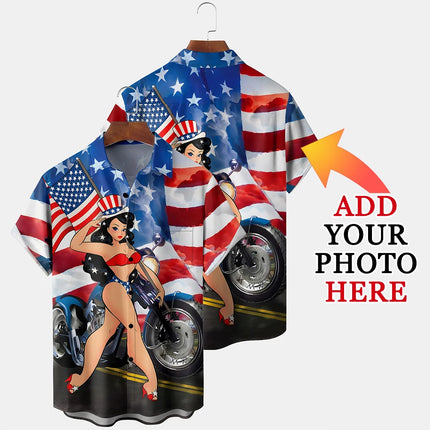 Customized Men's Summer Hawaiian Short Sleeve Shirts Women's 3D Custom Design Tops T-shirt Factory Outlet Long Sleeve Shirt