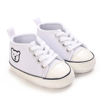 Baby Canvas Classic Sports Shoes Newborn Boys and Girls Printed Star First Walkers Shoes Infant Anti slip Baby Shoes