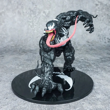 2024 Latest Venom Solid PVC Lying Position Venom Villain Alliance Spider Man Anime Handmade Model Decoration Doll