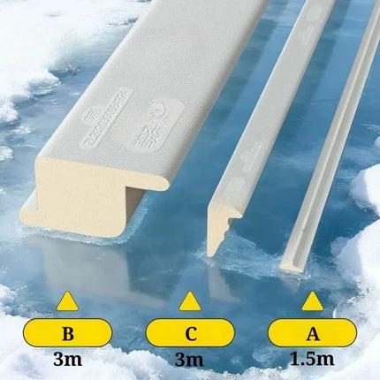 Push Pull Window Seal Strip Set for Sliding Windows and Doors Windproof Soundproof Dustproof Easy Install Sealing Strips