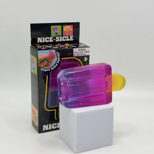 Gradient Ice Cream Squeeze Toy Soft Slow Rebound Squishy Fidget Toy Stress Relief Gadget for Adults Home Office Relaxation