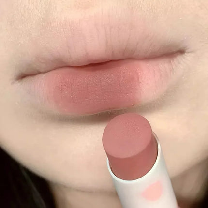Velvet Matte Lipsticks Moisturizing Nude Apricot Lip Tint Non-stick Cups Lip Gloss Lipstick Cosmetics Make Up Waterproof Lasting