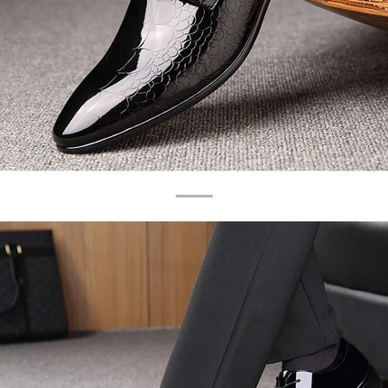 Men's Leather Shoes Black Soft Leather Soft Sole Spring And Autumn Best Man Men's Business Formal Wear Plus Size 38-48