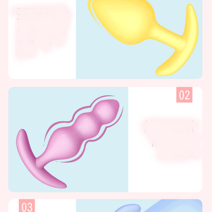Three Piece Anal Plug Set Three Different Experiences Adult Toys Anal Exerciser Silicone Material Get Close To The Skin 18+