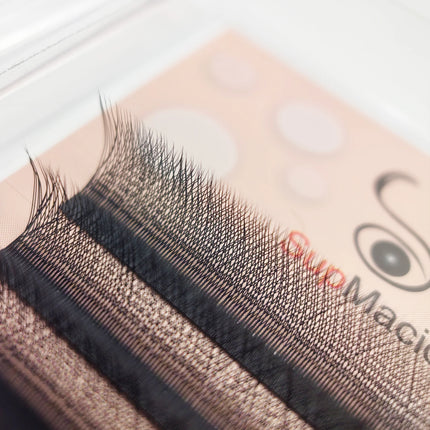 Supmacio lash extension 3d clover w eyelashes 7mm soft C/D/L curl 7-13 mix ready-made bundles cilios 3d w shape lashes 7mm