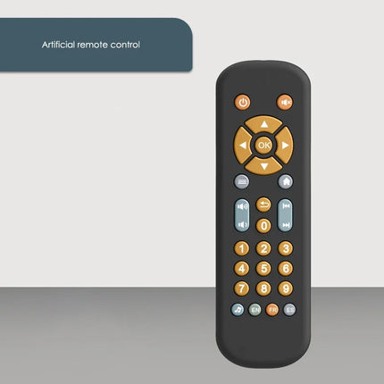 Infant Simulation TV Remote Control Toys with Music and Light Musical Baby Toy Sensory Remote Kid Baby Toys for 1 2 3 Year Old