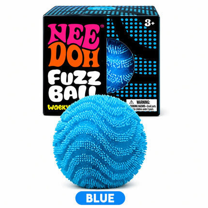 Nee Doh Fuzz Ball Wonder Waves Sensory Squeeze Toy Squishy Toy Textured Stress Relief Fidget Ball for Adults Kids