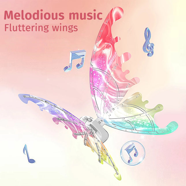 Luminous butterfly electric wings music fairy wings angel props gift