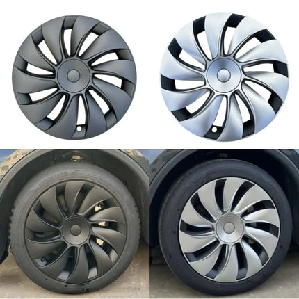 4PCS 19 Inch Full Rim Hub Caps Wheel Covers for Tesla Model Y Juniper Automobile Performance Replacement Accessory