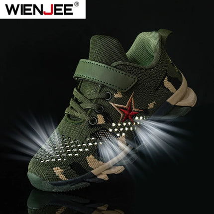 New Children Sneakers for Boys Mesh Breathable Running Sports Shoes Fashion Leisure Trainers Kids Walking Size 29-39
