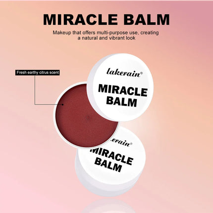 3 In 1 Solid Pearl Blush Cream Monochrome Woman Blush Paste Cheek Ulti-purpose For Eyes Lips Makeup Blush Stick Korean Cosmetics