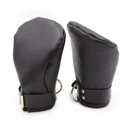 Puppy Bdsm Mittens Mitt,Leather Gloves Dog Paw Palm, Padded Handcuffs Bondage,Sex Toys For Couples