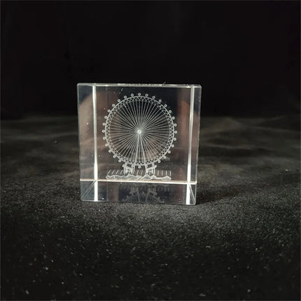 Creative 4cm Rain Clouds Raindrop Cloud Square Crystal Ornaments Heart Shape Home Office Decor Birthday Valentine's Day Gifts