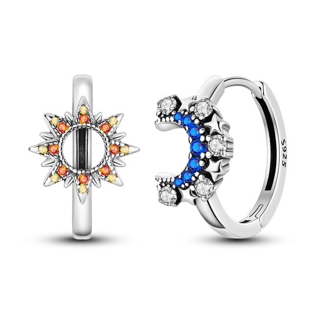 925 Sterling Silver Purple Series Feather Butterfly Dream Catcher Firefly Zircon Earrings for Women Luxury Jewelry Wedding Gift