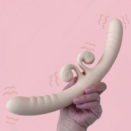 4-Motor Double Dildo Vibrator 10 Powerful Vibrations Women's Pleasure Massager Lesbian Love Toy Gift Penetration Sex Toy Girl