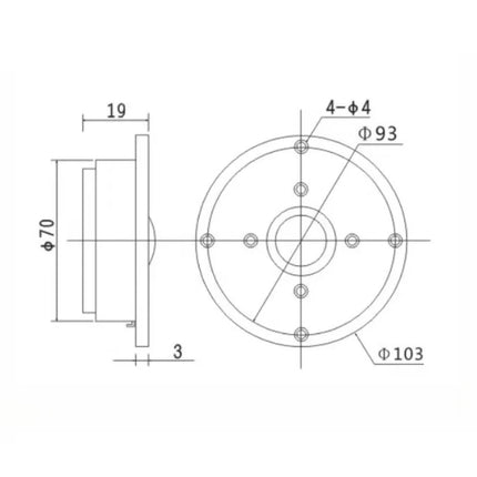 SOTAMIA 1PCS 4 Inch Tweeter 8 Ohm 60W Silk Film Dome Single Magnetic Smart Tweeter DIY Home Bluetooth Speaker System
