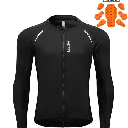 WOSAWE Men Motocross Jacket Motorcycle Pants CE Body Soft Armor Shirts Reflective Anti-fall Moto Racing Protective Gear Clothing