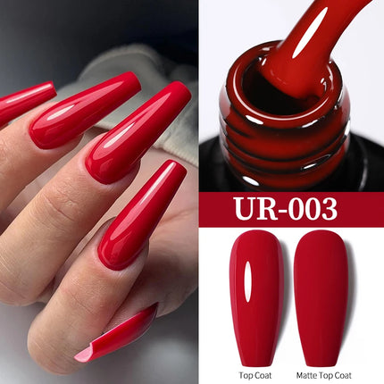 UR SUGAR 7.5ml Dark Wine Red Nail Gel Polish Autumn Gel Paint Nail Art Semi Permanent Nail Art Manicure Soak Off LED UV Nail Gel