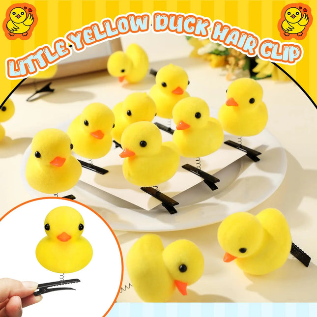 Kawaii Animal Chick Duck Bunny Bear Hair Clips For Girls Women Toddler Kid Fun Hairpins Cute Sunflower Hair Barrettes Baby Gift