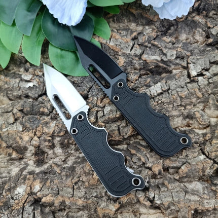 Ideal Gift for Men Mini Outdoor Straight Knife EDC Wilderness Hiking Fishing Multi-functional Gear with K Sheath Portable Practical Knife