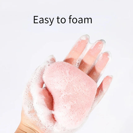 Face Washing Sponges Beauty Makeup Tools for Women Face Cleaning Sponge Heart Round Shape Konjac Cleaning Exfoliator Puff Purple