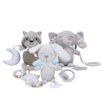 Soft Elephant Plush Bell Rattles Animal Handbells Rattles Plush Infant Baby Development Handle Toys Baby Toy For Newborn Gifts