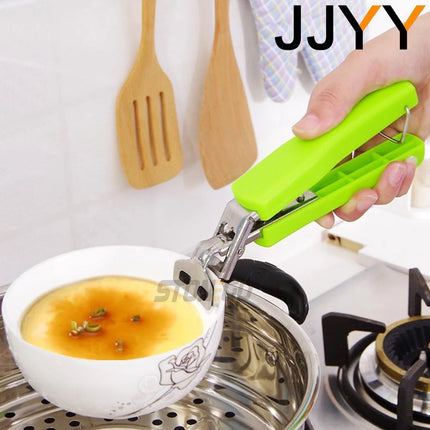 Hot Dish Plate Bowl Clip Clamp Gripper Hot Pot Pan Bowl Holder Handle Plate Tongs for Various Container Sizes Kitchen Tools