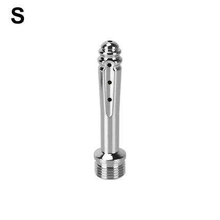 7 Holes Metal Anal Washer Nozzles Butt Plug for Women Vaginal Shower Men Anus Cleaner Enema Douche Medical Sex Toys Couple Games