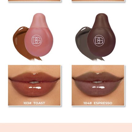 BEAUTY GLAZED 4Color Lipgloss Lip Oil Teens Moisturizing Lipstick Lip Balm High Shine And Lip Gloss Long-Lasting Dry Lip Care