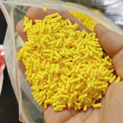 50g 5mm Noodles Mouse Shape Clay Colorful Sprinkles for Scrapbooking, Crafts Making, DIY Slime
