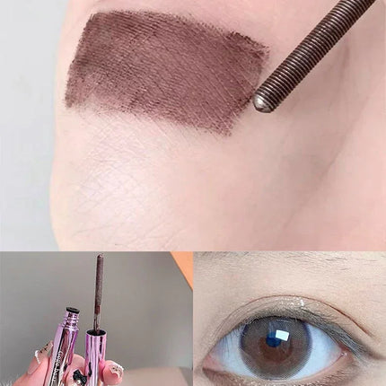Silk Fiber Lashes Mascara with Metal Brush Head Long Lasting Curling Eyelash Extensions 4D Quick Dry Lengthening Eye Makeup Tool
