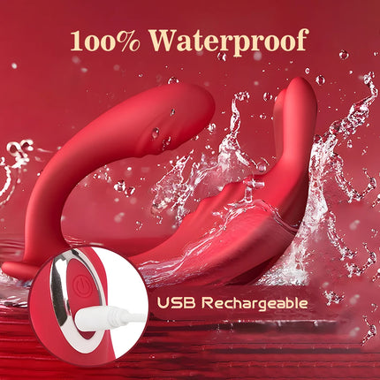 Wearable Vibrator Waterproof G-spot Clitoral Stimulator APP Bluetooth Control Rabbit Buttrfly Vibrations Adult Sex Toy for Women