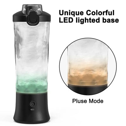 High Quality Outdoor Portable Blender USB Rechargeable 600ml 6 Stainless Steel Blades Self Cleaning Fruit Mixer Mini Hand Juicer
