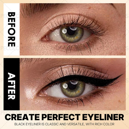 1 Set 5 Pcs Black Gel Matte Smooth Glide Eyeliner, Ultra-Smooth Eyeiner Pen, For All Types, Easy To Slide Blend, Perfect Gifts