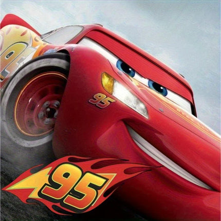 1 Disney Lightning Mcqueen 95 Number Car Sticker for Racing Car Body Rear Decoration, Suitable for Cars, Laptops - Christmas, Birthday