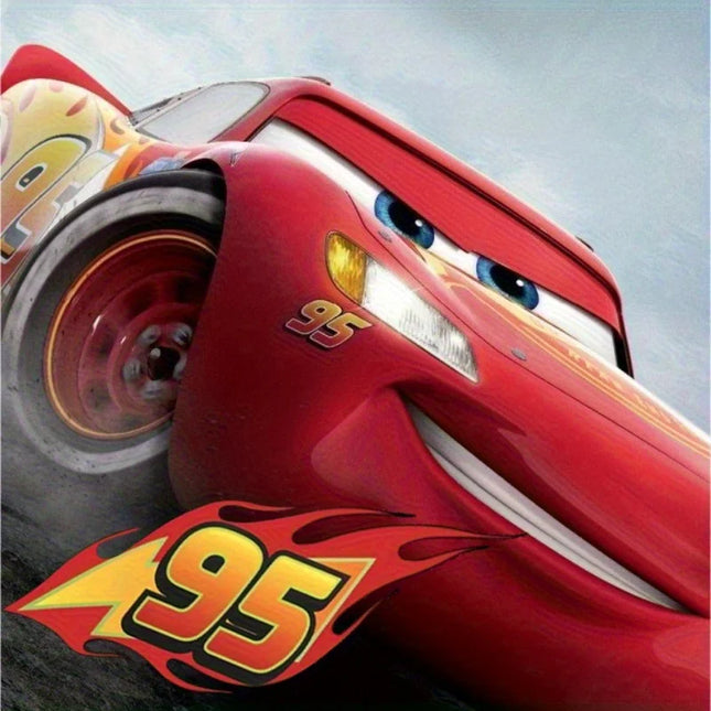 1 Disney Lightning Mcqueen 95 Number Car Sticker for Racing Car Body Rear Decoration, Suitable for Cars, Laptops - Christmas, Birthday