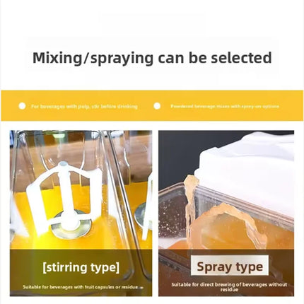 Commercial Sour Plum Soup Making Machine Self Service Double Cylinder Soybean Milk Coconut Juice Beverage Mixer Household Juice