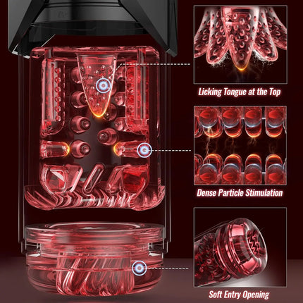 Electric Male Stroker Cup Automatic Vibrating Tight Suction Soft Realistic Texture Pocket Device Rechargeable Adult Use for Men