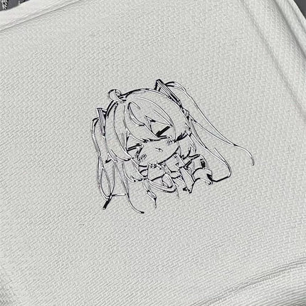 Hatsune Miku Anime Peripheral Metal Stickers Personalized Waterproof Stickers Cell Phone Headphones Laptop Decorative Gift
