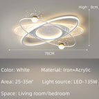 White 78CM / Tricolor Light