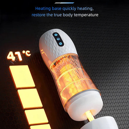 Male Masturbator Automatic Sucking Vibration Blowjob Machine Heating Pussy Penis Pump Masturbation Cup Sex Toys for Men Supplies