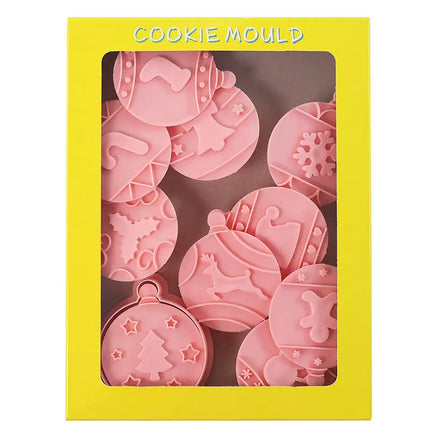 Christmas Cookie Mold Set Creative Baking Tools Holiday Biscuit Cutter Sugar Cookie Shaper DIY Kitchen Accessories for Baking
