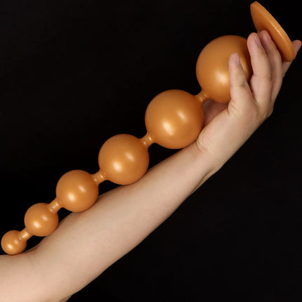 Long Huge Anal Butt Plug Dilator Silicone Huge Long Anal Beads Anal Balls Big Butt Anal Training Adult Sex Toy For Woman Man Gay