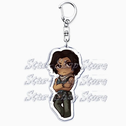 Hot Military Game Ghost Chibis Keychains for Accessories Cod Soldier Soap Simon Riley Keyring Jewelry Fans Friends Gaming Gifts