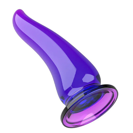 Black&Transparent Anal Plug Horn Dildo for Woman Prostate Dilator Massager Butt Suction Cup Sex Toys for Men Adults Beads
