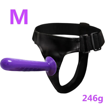 Strap-On Big Dildo Vibrator Strapon Ultra Elastic Harness Belt Adult Sex Toys For Woman Lesbian Double Penis Realistic Dildos