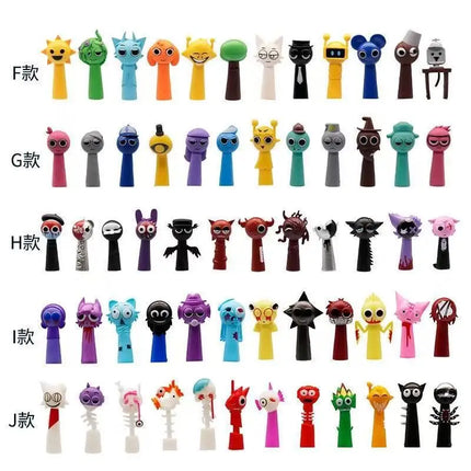 High Quality Sprunki Action Figures 12 Pack Rhythm Box Game Peripheral Collectible Model Dolls Desktop Ornaments For Game Fans
