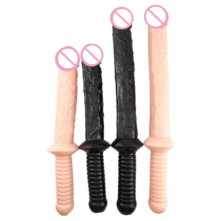 Super Long Dildos Anal Plug with Handle Penis Butt Plug Female Masturbation Adult Sex Toys for Women Men Couple Aduts Products